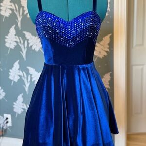 Blondie Nites Blue Prom Dress